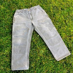 Carhartt Double Knee Olive Green Pants